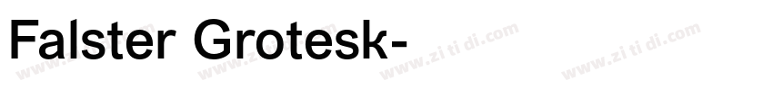 Falster Grotesk字体转换